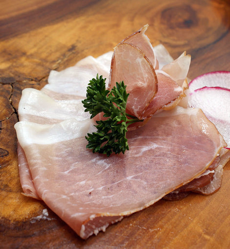 Bauernschinken (mit Speck/with Fat) - Charcuterie Smoked Farmer Ham (per pound) Sliced