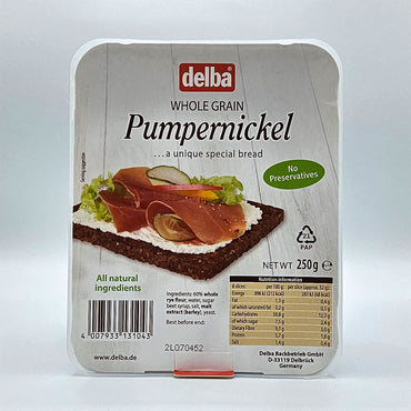 Delba Whole Grain Pumpernickel - Authentic German Bread