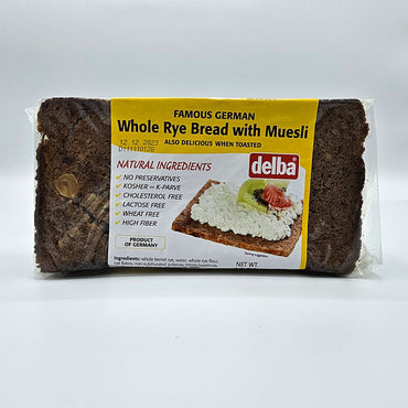 Delba Whole Rye Bread with Muesli - Authentic German Bread