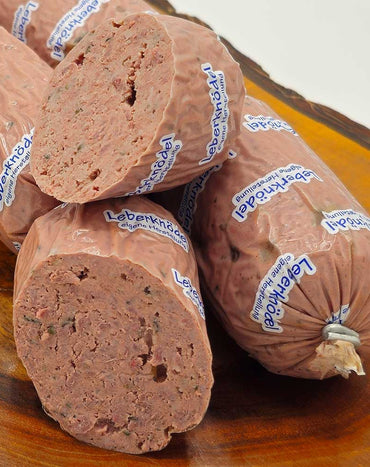 LEBERKNÖDEL SAUSAGE – LIVER SAUSAGE (3 SAUSAGE LINKS PER PACKAGE) One Pound