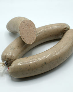 HAUSMACHER LEBERWURST – LIVER SAUSAGE FARMER STYLE (1 SAUSAGE PER PACKAGE) 0.75 Pound